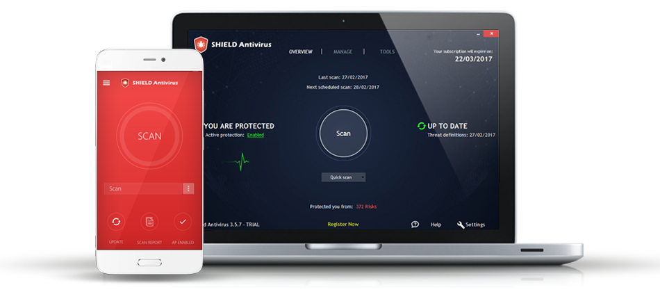 Shield Antivirus – 24 Global Support